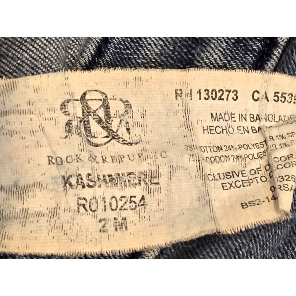 Rock & Republic Kashmere Skinny Jeans Womens Size 2 Blue Stretch Denim - Picture 9 of 13